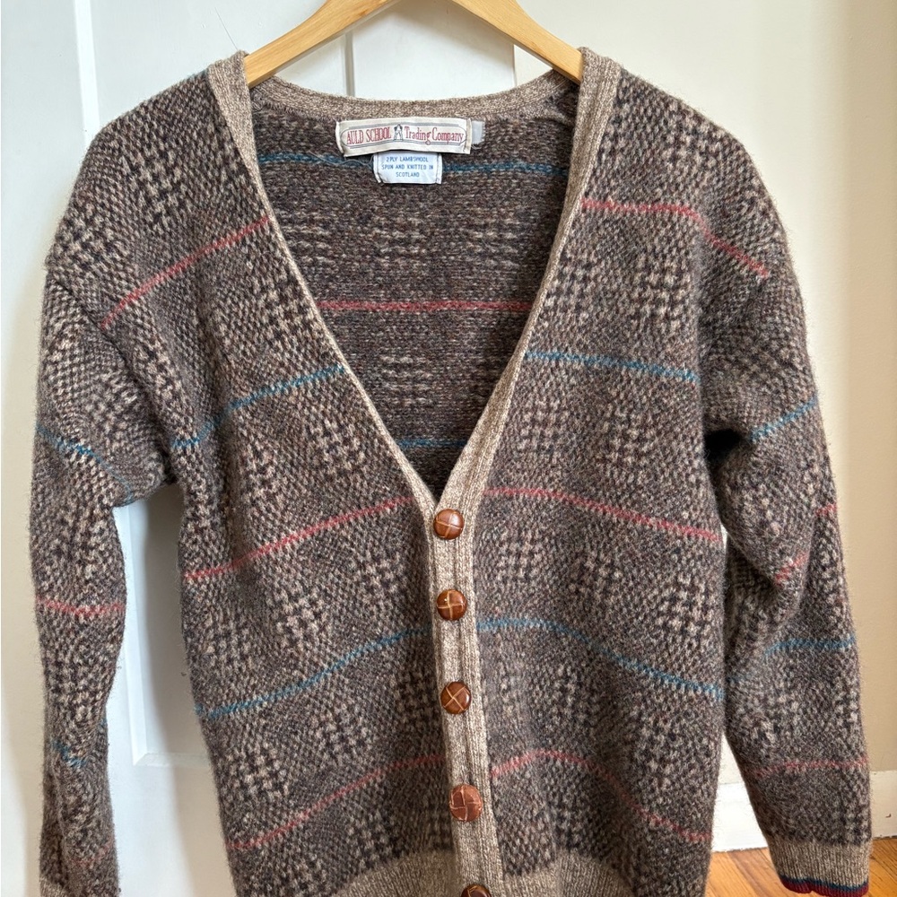 Vintage Wool Cardigan Sweater